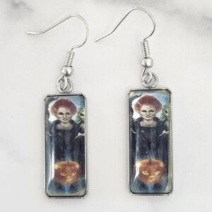 ​Halloween Hocus Pocus Mary Sanderson Pumpkin Earrings